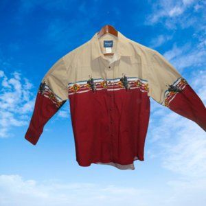 WRANGLER MEN'S SW CHECOTAH RODEO GRAPHIC SHIRT